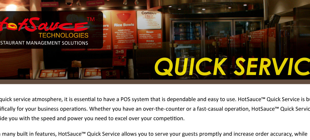Hot Sauce Restaurant Management Solutions for quick service restaurants.